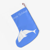 Merry Kerstdolphin Kleine Kerstsok (Achterkant (Hangend))
