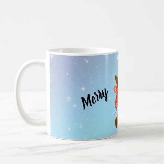 Merry KerstDonner Reindeer Koffiemok (Links)