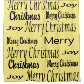 Merry-kerstdouchergordijn Douchegordijn (Voorkant)