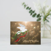 Merry Kerstdove Briefkaart (Staand voorkant)