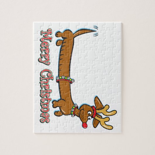 Merry Kerstdoxie Legpuzzel (Verticaal)