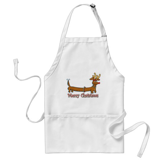 Merry Kerstdoxie Standaard Schort (Voorkant)