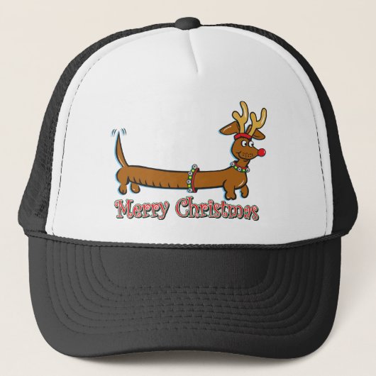 Merry Kerstdoxie Trucker Pet (Voorkant)