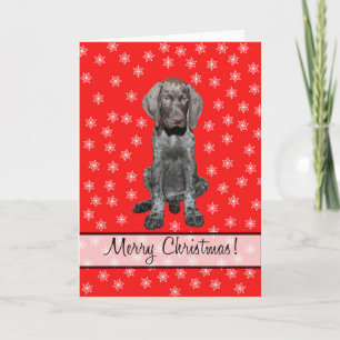 Merry Kerstduitse stengelige aanwijzer Feestdagen Kaart