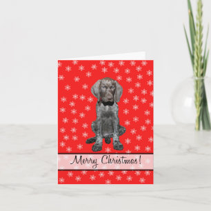 Merry Kerstduitse stengelige aanwijzer Feestdagen Kaart