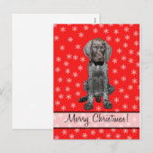 Merry Kerstduitse stengelige aanwijzer Feestdagenkaart (Voorkant / Achterkant)