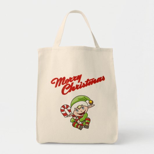 Merry KerstElves Tote Bag (Voorkant)
