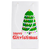 Merry Kerstemoji Klein Cadeauzakje (Voorkant)