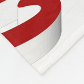 Merry Kerstengel rode typografie Fleece Deken (Hoek)