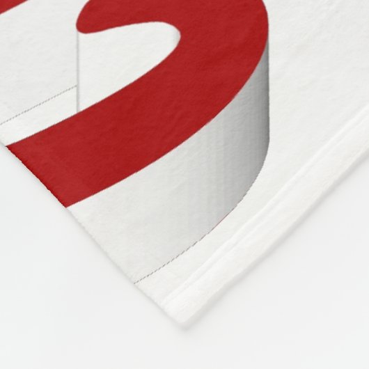 Merry Kerstengel rode typografie Fleece Deken (Hoek)