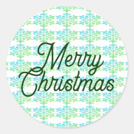 Merry-kerstenvelopzegels Ronde Sticker