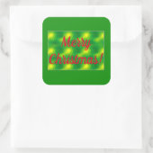 Merry-kerstenvelopzegels Vierkante Sticker (Tas)