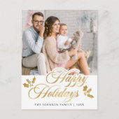 Merry Kerstfeest FOTO Prettige feestdagen Greeting Briefkaart (Voorkant)