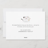 Merry Kerstfeest Funny Cute Cats Caroling Feestdagenkaart (Achterkant)