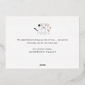 Merry Kerstfeest Funny Cute Cats Caroling Folie Feestdagenkaart (Achterkant)