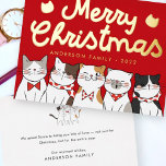 Merry Kerstfeest Funny Cute Cats Caroling Folie Feestdagenkaart<br><div class="desc">Carol van de katten. Dit is het seizoen,  om mawy te zijn. Hier te vinden op: http://www.zazzle.com/selectpartysupplies</div>