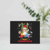 Merry Kerstfeest Funny Santa Elf Gnomes Holiday Do Briefkaart (Staand voorkant)