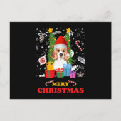 Merry Kerstfeest Funny Santa Elf Gnomes Holiday Do Briefkaart (Voorkant)