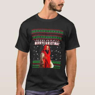 Merry kerstfeest grappige Jezus Nativiteit T-shirt