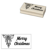 Merry Kerstfeestay Bell - rubberstempel (Gestempeld)