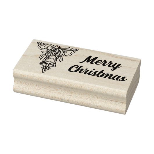Merry Kerstfeestay Bell - rubberstempel (Stempel)