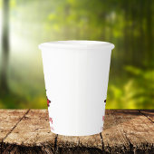 Merry Kerstfeestay Buffalo Check Pattern Papieren Bekers