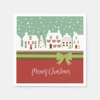 Merry Kerstfeestay Cocktail Paper Napkins Servetten