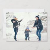 Merry Kerstfeestay Cute String Lights 4 Foto Feestdagenkaart (Achterkant)