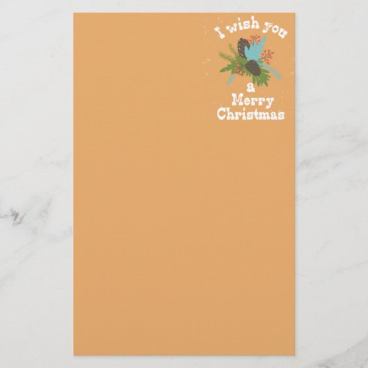 Merry Kerstfeestay Decor Briefpapier (Voorkant)