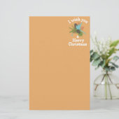 Merry Kerstfeestay Decor Briefpapier (Staand voorkant)