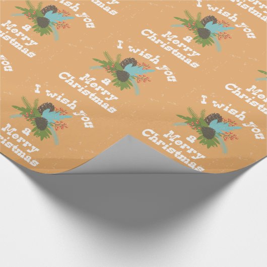 Merry Kerstfeestay Decor Cadeaupapier (Hoek)