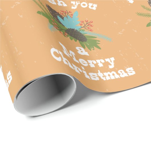 Merry Kerstfeestay Decor Cadeaupapier (Rol Hoek)