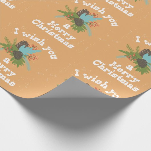 Merry Kerstfeestay Decor Cadeaupapier (Hoek)