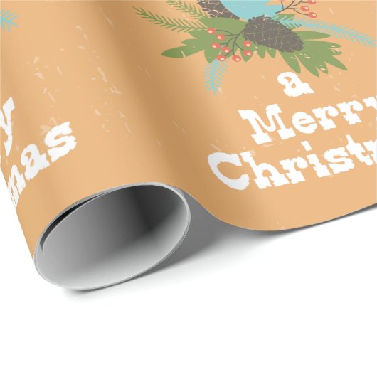 Merry Kerstfeestay Decor Cadeaupapier (Rol Hoek)