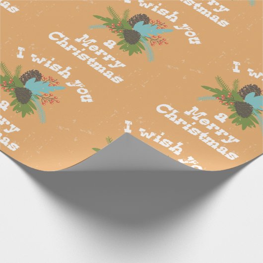 Merry Kerstfeestay Decor Cadeaupapier (Hoek)