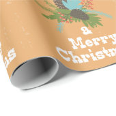 Merry Kerstfeestay Decor Cadeaupapier (Rol Hoek)