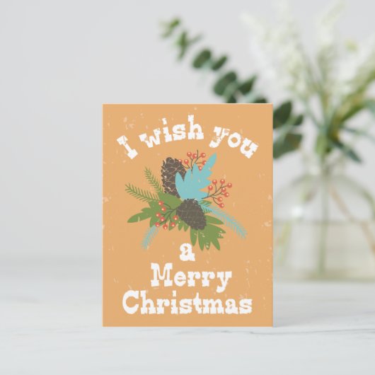 Merry Kerstfeestay Decor Feestdagenkaart (Staand voorkant)