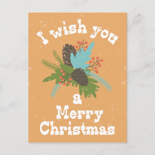 Merry Kerstfeestay Decor Feestdagenkaart (Voorkant)