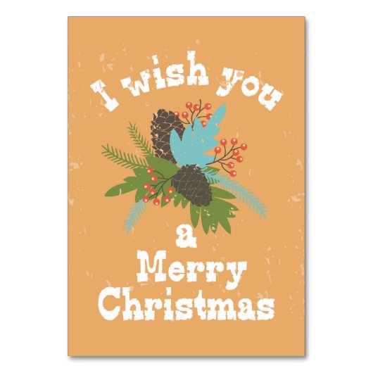 Merry Kerstfeestay Decor Kaart (Achterkant)