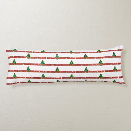 Merry Kerstfeestay Decor Lichaamskussen (Achterkant)