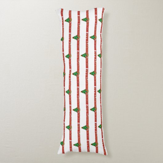 Merry Kerstfeestay Decor Lichaamskussen (Voorkant Verticaal)