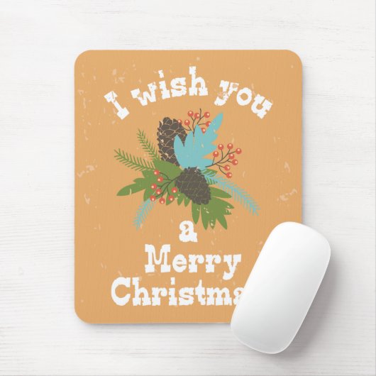 Merry Kerstfeestay Decor Muismat (Met muis)