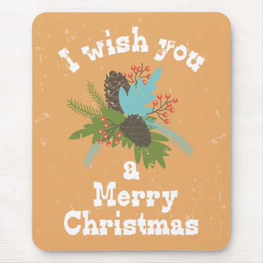 Merry Kerstfeestay Decor Muismat (Voorkant)