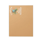 Merry Kerstfeestay Decor Notitieblok (Linkerzijde)