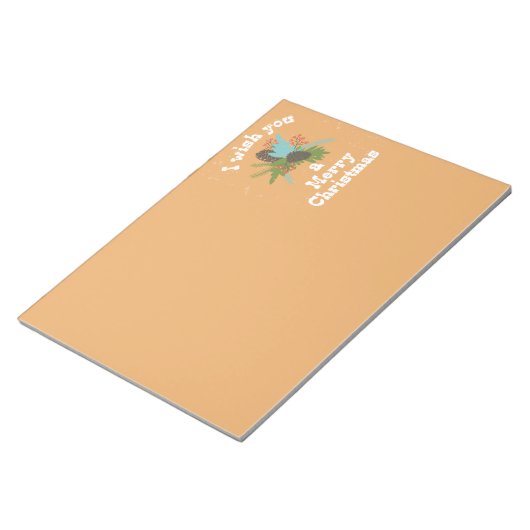Merry Kerstfeestay Decor Notitieblok (Schuin)