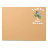 Merry Kerstfeestay Decor Notitieblok (Voorkant)