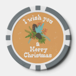 Merry Kerstfeestay Decor Poker Chips