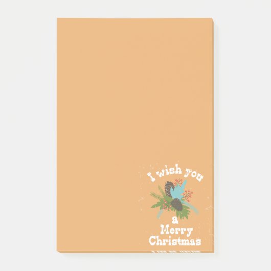 Merry Kerstfeestay Decor Post-it® Notes (Voorkant)