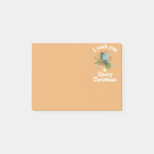 Merry Kerstfeestay Decor Post-it® Notes (Voorkant)