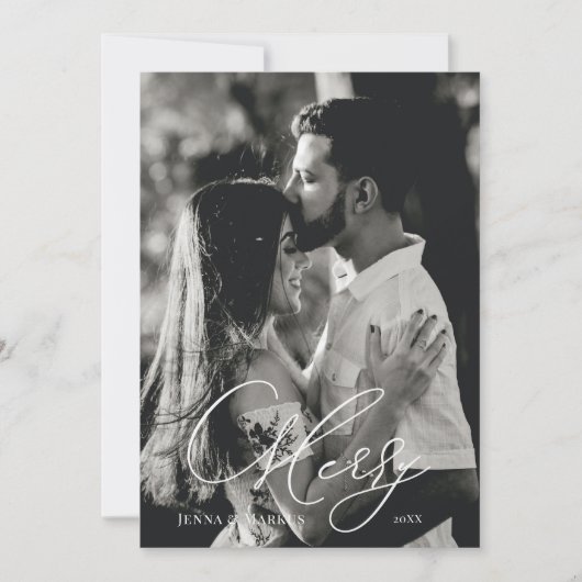 Merry Kerstfeestay Design Feestdagenkaart (Voorkant)